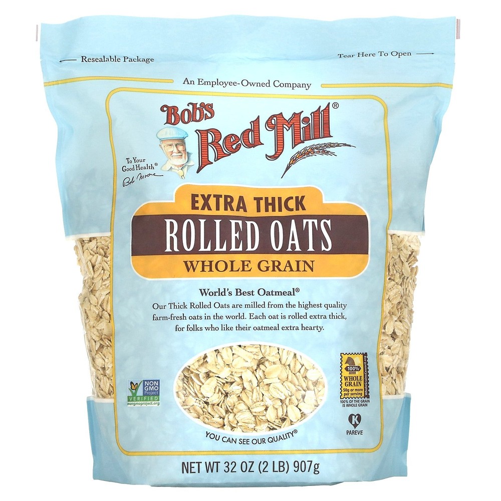 Extra Thick Rolled Oats, Whole Grain, 32 oz (907 g)