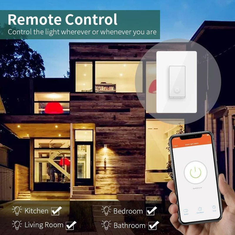 3 way Smart Light Switch works with Alexa Google No Hub Needs ETL listed 2pack gallery