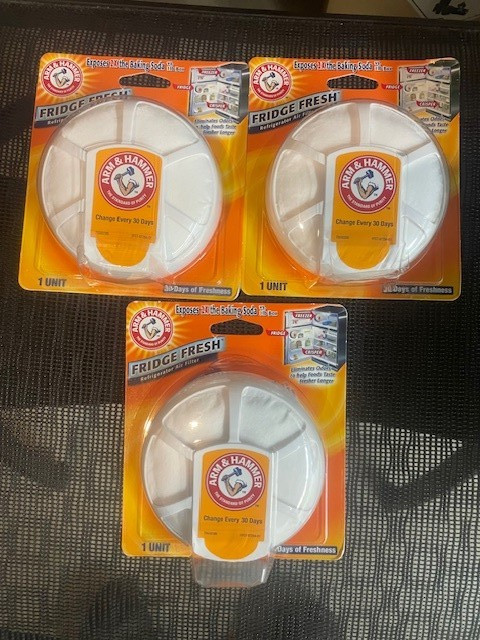 3 Pack Arm & Hammer Fridge Fresh Baking Soda Disc Free Shipping in United State. gallery