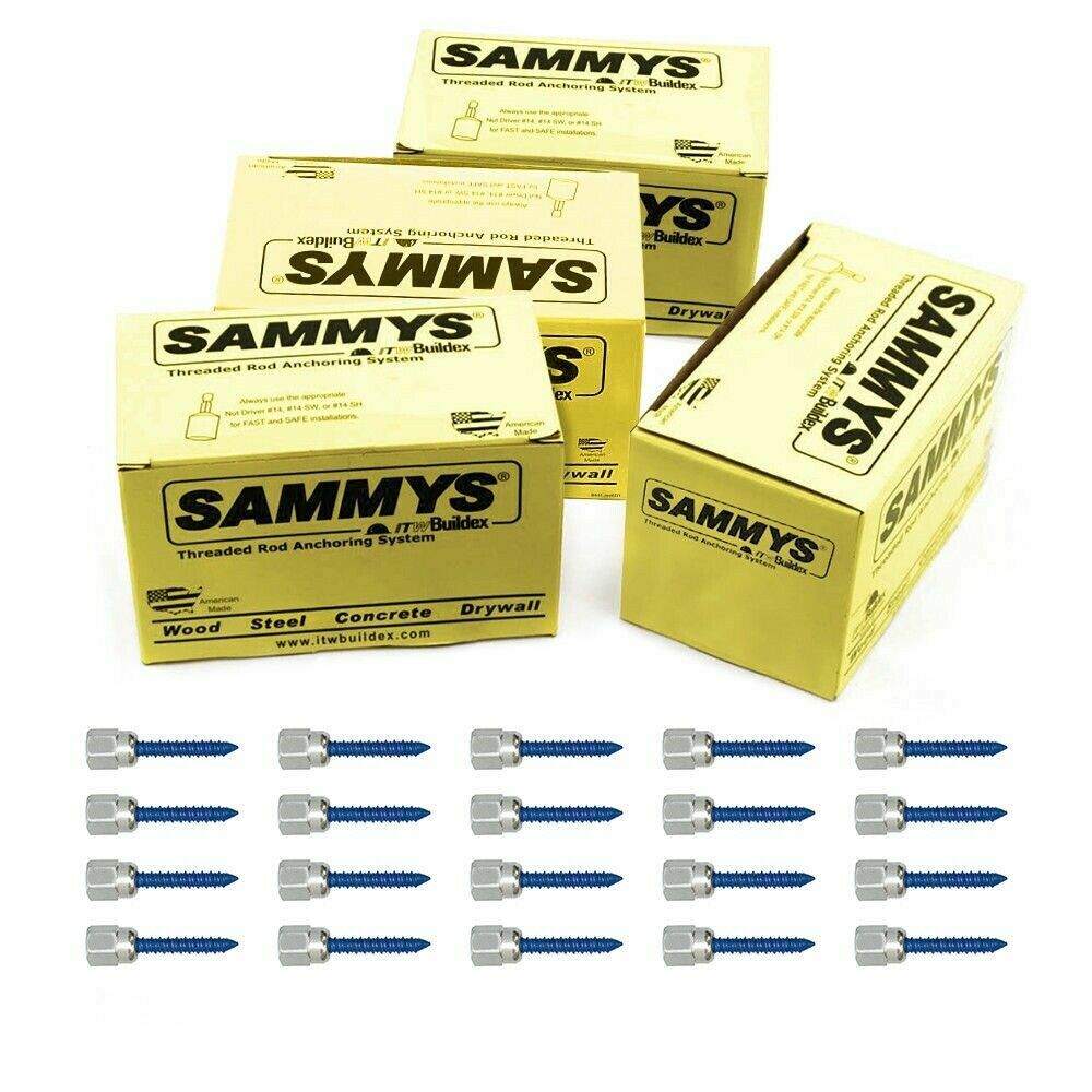 Sammys CST 20 3/8 Inch Vertical Thread Rod 5/16 x 1-3/4 Inch Screw Steel 100Pcs gallery