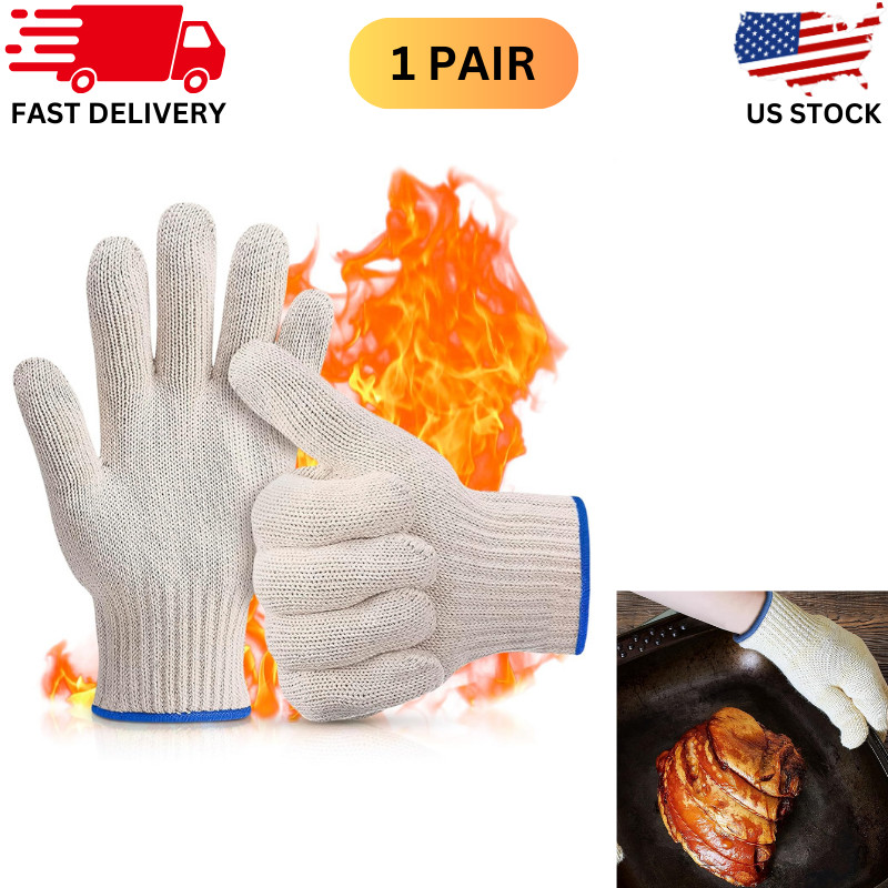 480° Heat Resistant Gloves for Handling Hot Food Cooking Baking Oven Gloves gallery