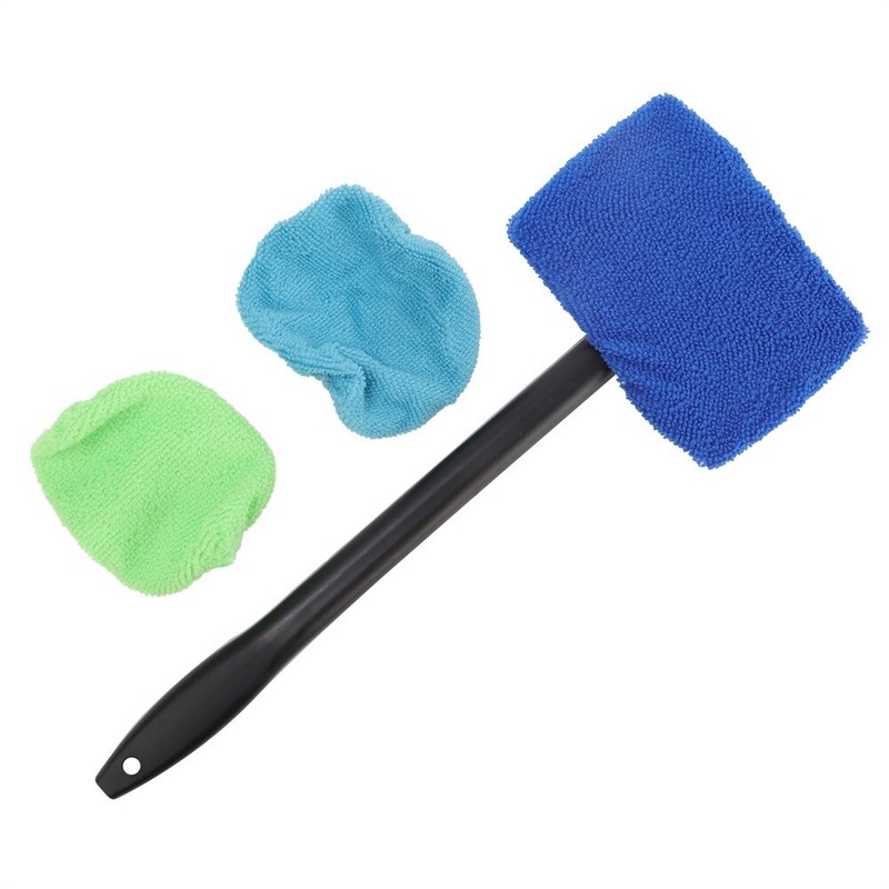 3 Pack Window Windshield Cleaning Tool Microfiber Car Wiper Cleaner Glass Brush gallery