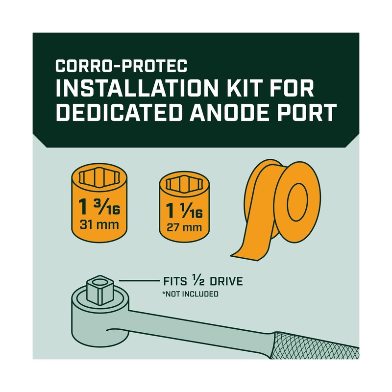 Corro-Protec 40-89-Gallon Powered Anode Rod for Water Heater & ... USA FAST SHIP gallery