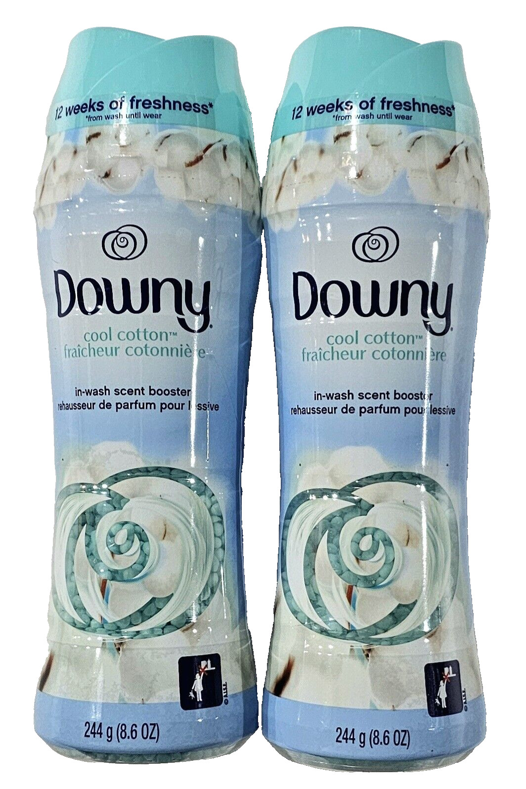 2 Pack Downy Cool Cotton In Wash Scent Booster Beads 12 Weeks Freshness 8.6oz gallery