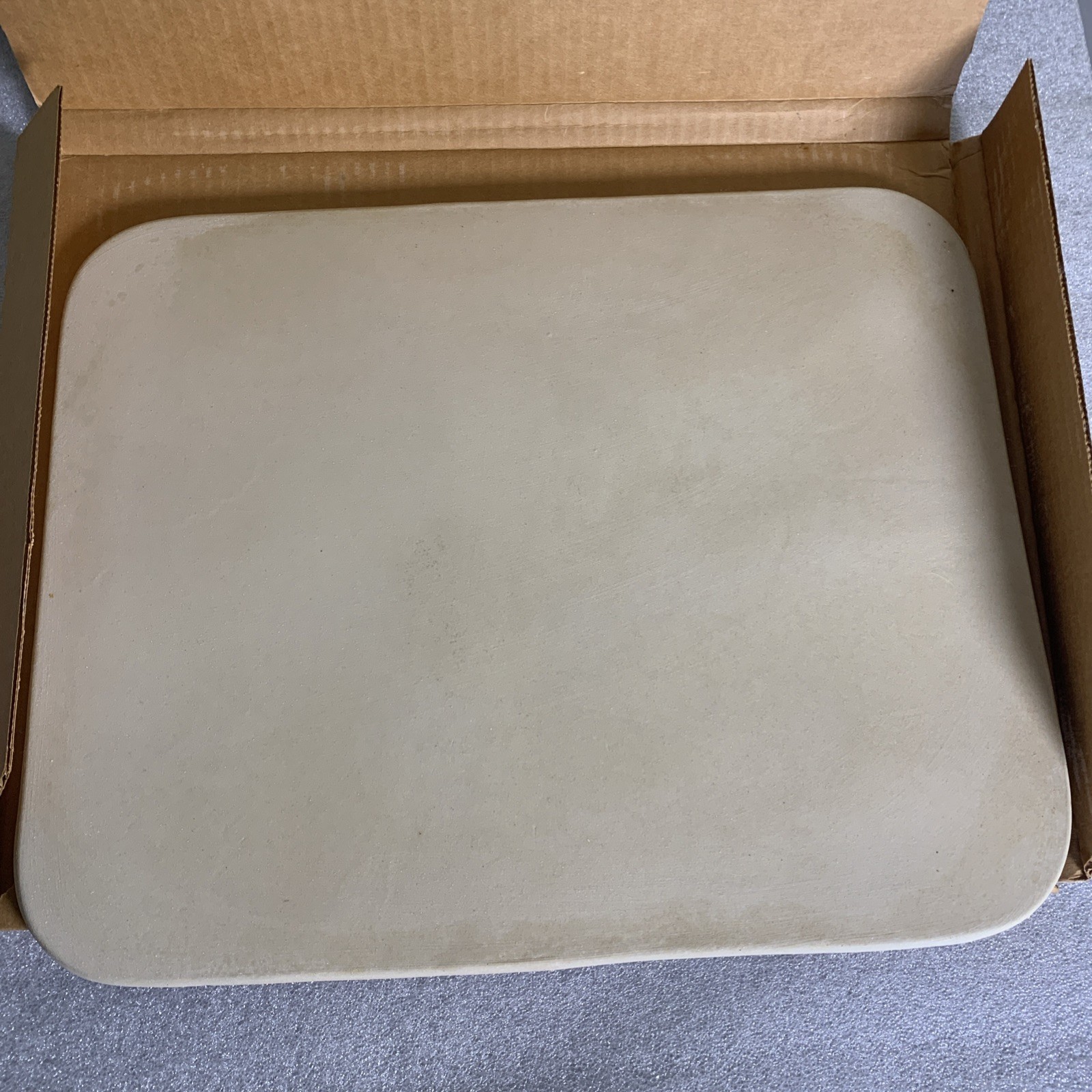 PAMPERED CHEF 12 x 15 Stoneware Rectangular Baking Stone Lightly Used gallery