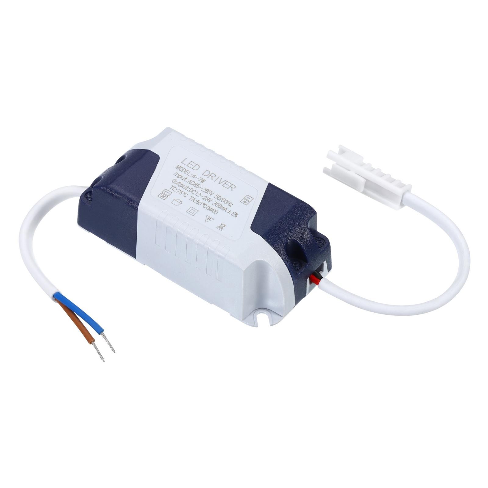 4-7W 300mA LED Driver AC 85-265V Output 12-28V DC Male Connector Transformer gallery