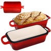Enameled Cast Iron Bread Pan with Lid, 2-in-1 Loaf Pan for Baking Bread 8.5x4... gallery
