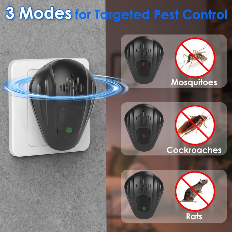 2Pack Plug In Ultrasonic Insect Repellent Indoor for Mosquitoes Cockroaches Rats gallery