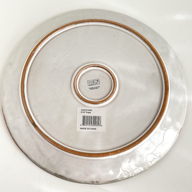 Dinner Plates 2 Winter Deer & Pine Trees Scene White 10” Stoneware Cabin Decor gallery