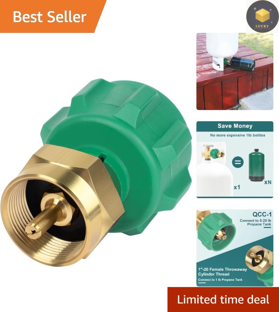 High-Quality Brass Propane Filling Tool: Refill 1lb Cylinders from 20lb Tanks