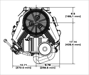 Briggs and Stratton 613777-0014-J1 Vanguard 36 HP 993cc Vertical Shaft Engine gallery