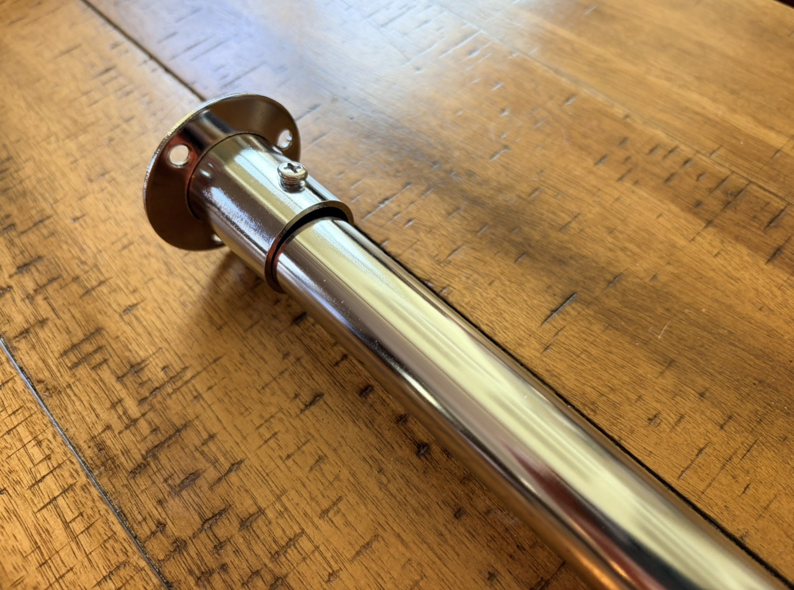 Closet Rod For Hanging Clothes, Chrome, Adjustable 30” to 48”, 50 Lb. Capacity gallery