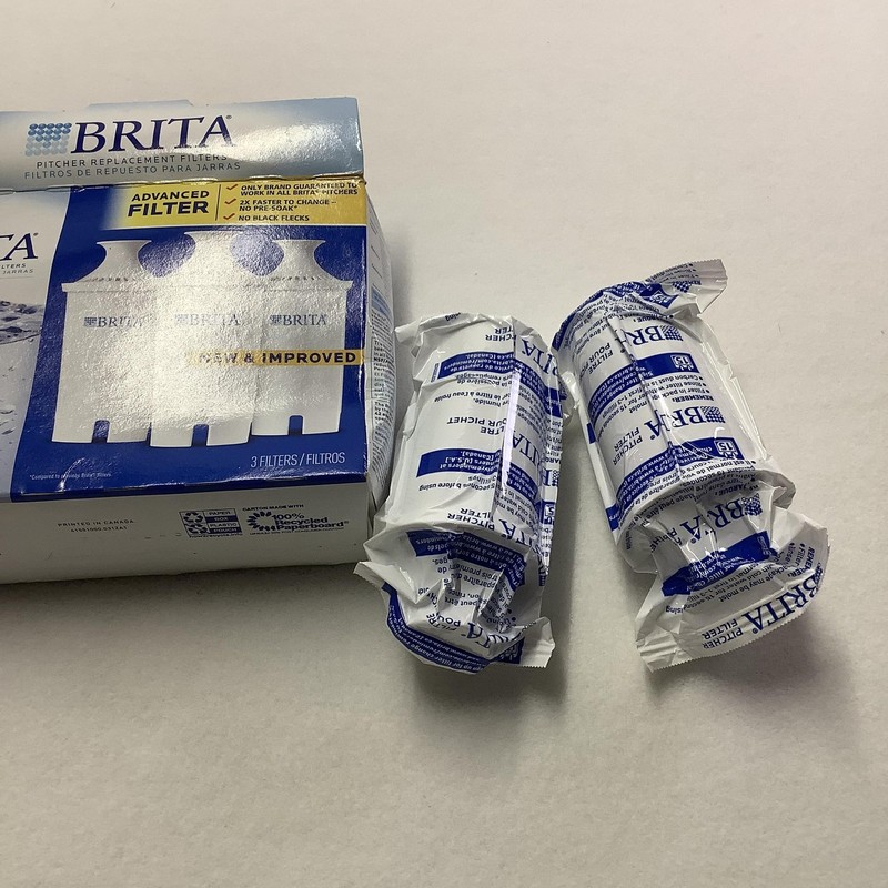 Brita Advanced Pitcher Replacement Water Filters 2 Pack White Open Box gallery