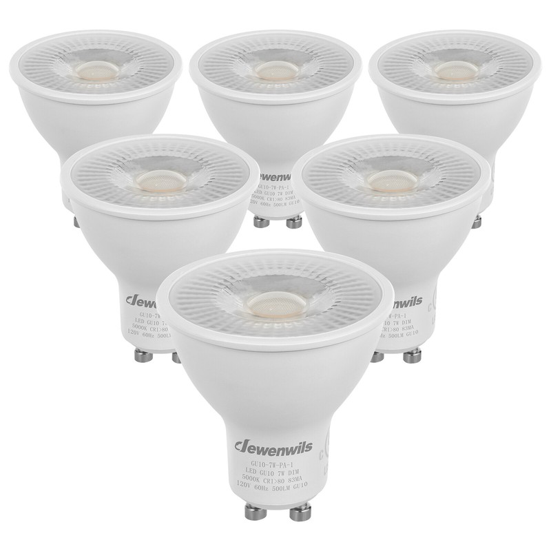 DEWENWILS 6-Pack GU10 LED Dimmable Bulb Daylight 7W Track Lighting LED Bulb gallery