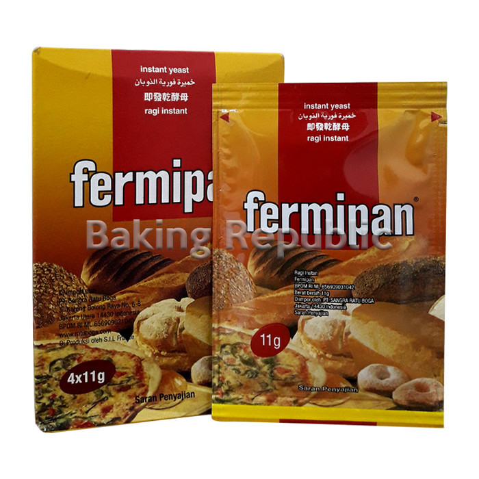 Fermipan Red Instant Dried Yeast For Fresh Baking Bakery Bread Bakers 4 sachets gallery