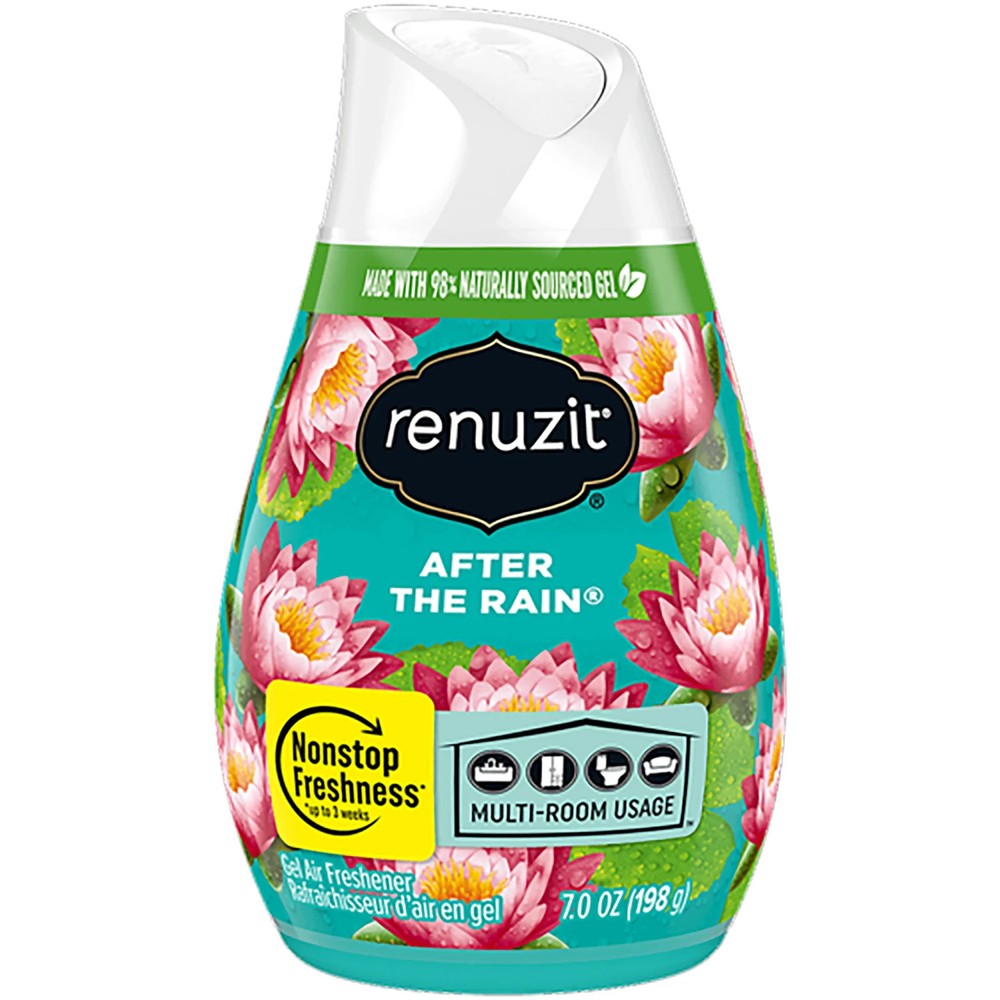 (3 PACK) Renuzit Solid Gel Cone Adjustable Air Freshener After the Rain 7oz