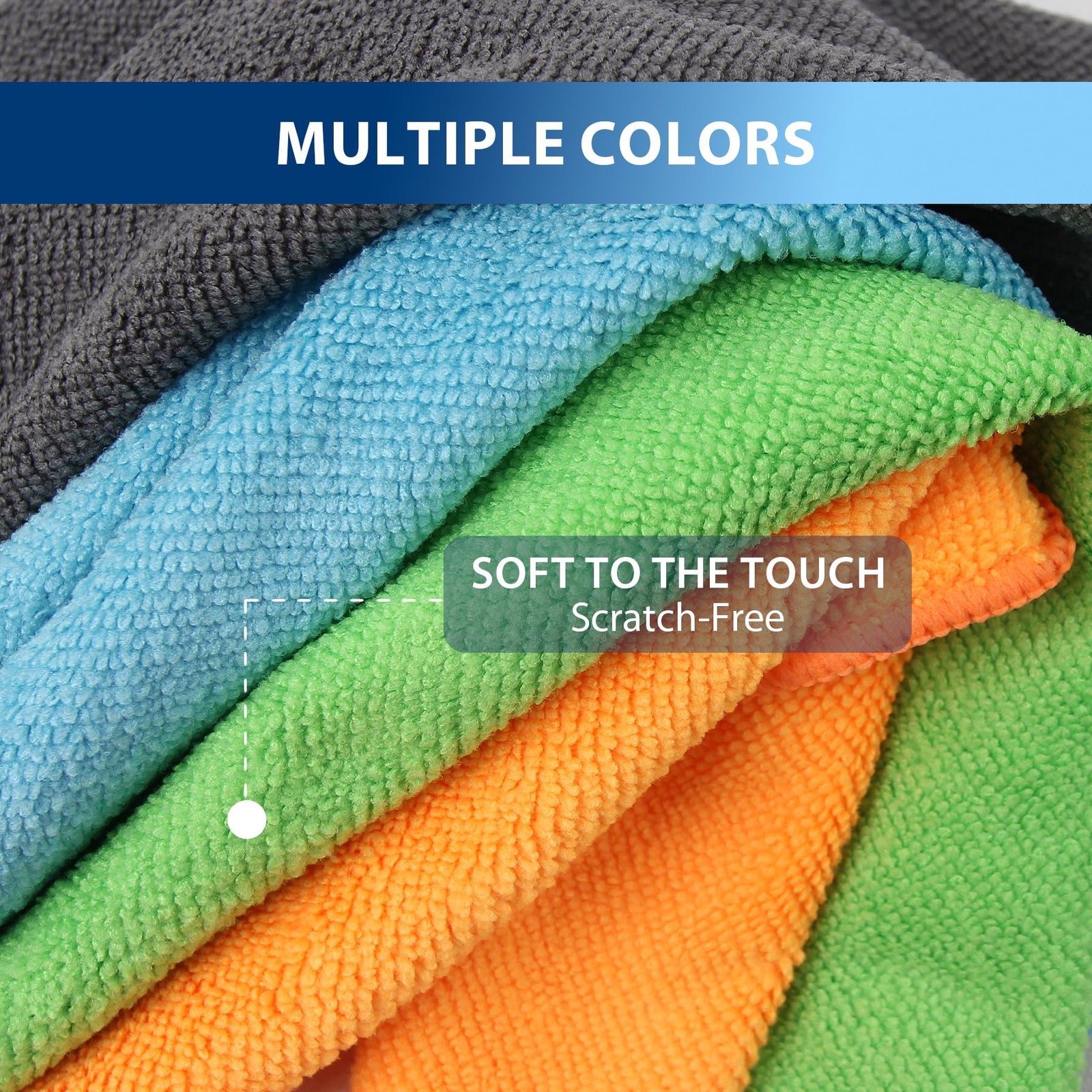12 Pack Microfiber Cleaning Cloth 11.8x11.8inch - Streak-Free, Reusable Wipes... gallery