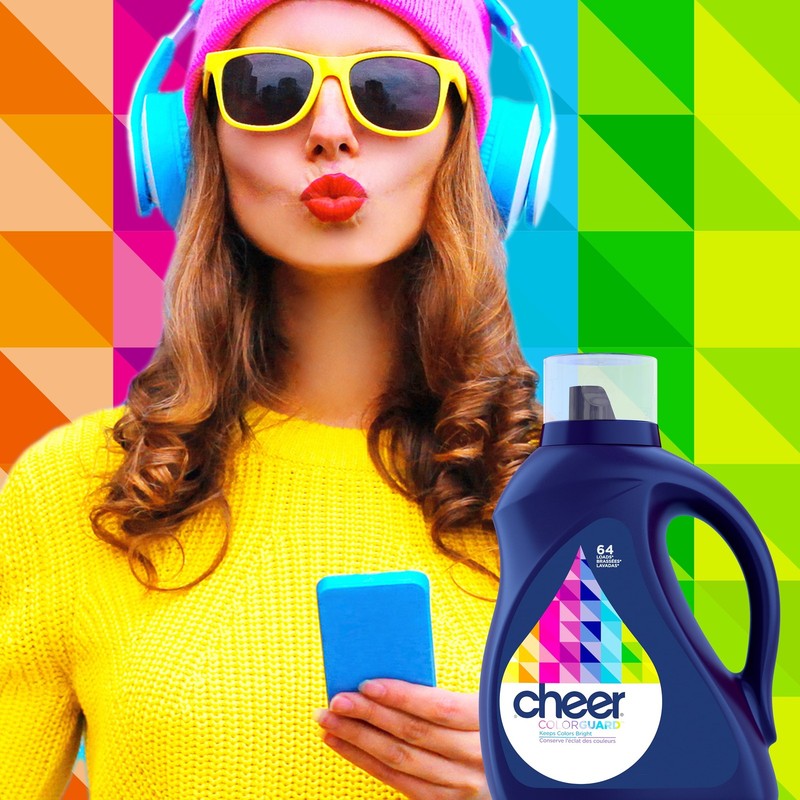 Cheer Liquid Laundry Detergent, HE Compatible, 92 fl oz, 64 Loads gallery