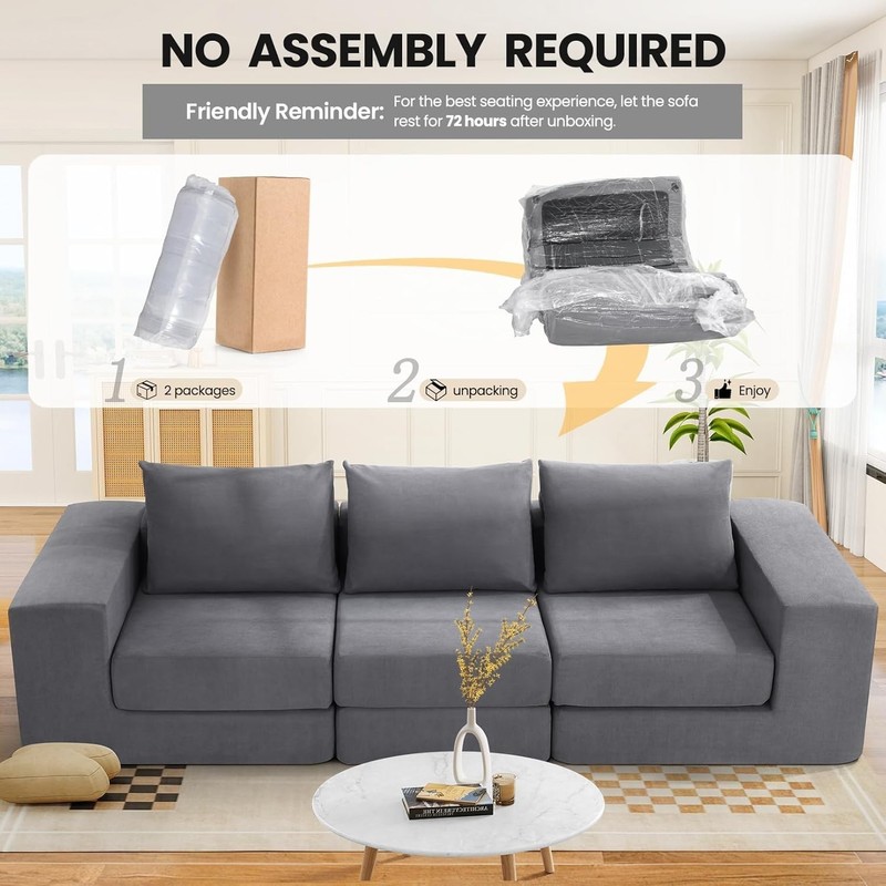 🎁Versatile Sleeper Sofa Bed Convertible Loveseat Sofa Couch Large Loveaseat 🎁 gallery
