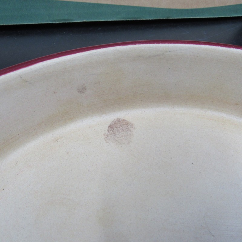 Pampered Chef Small Oval Baker Casserole Cranberry Glazed Stoneware Dish #1334 gallery