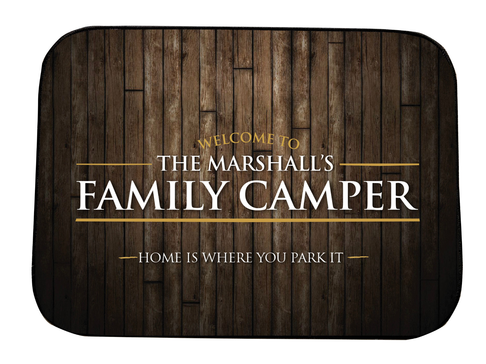 Personalised Campervan mat - Motorhome Door Indoor mat 44cm x 32cm SC101 gallery