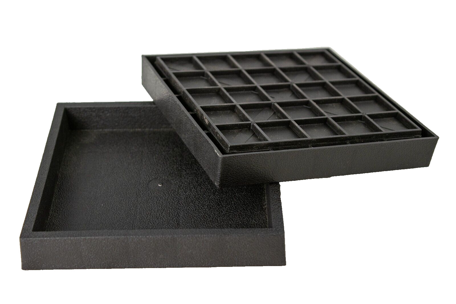 2 Square Plastic Humidity/Drip Tray for Bonsai Tree 5"x 5"x 0.75" - Dark Brown gallery