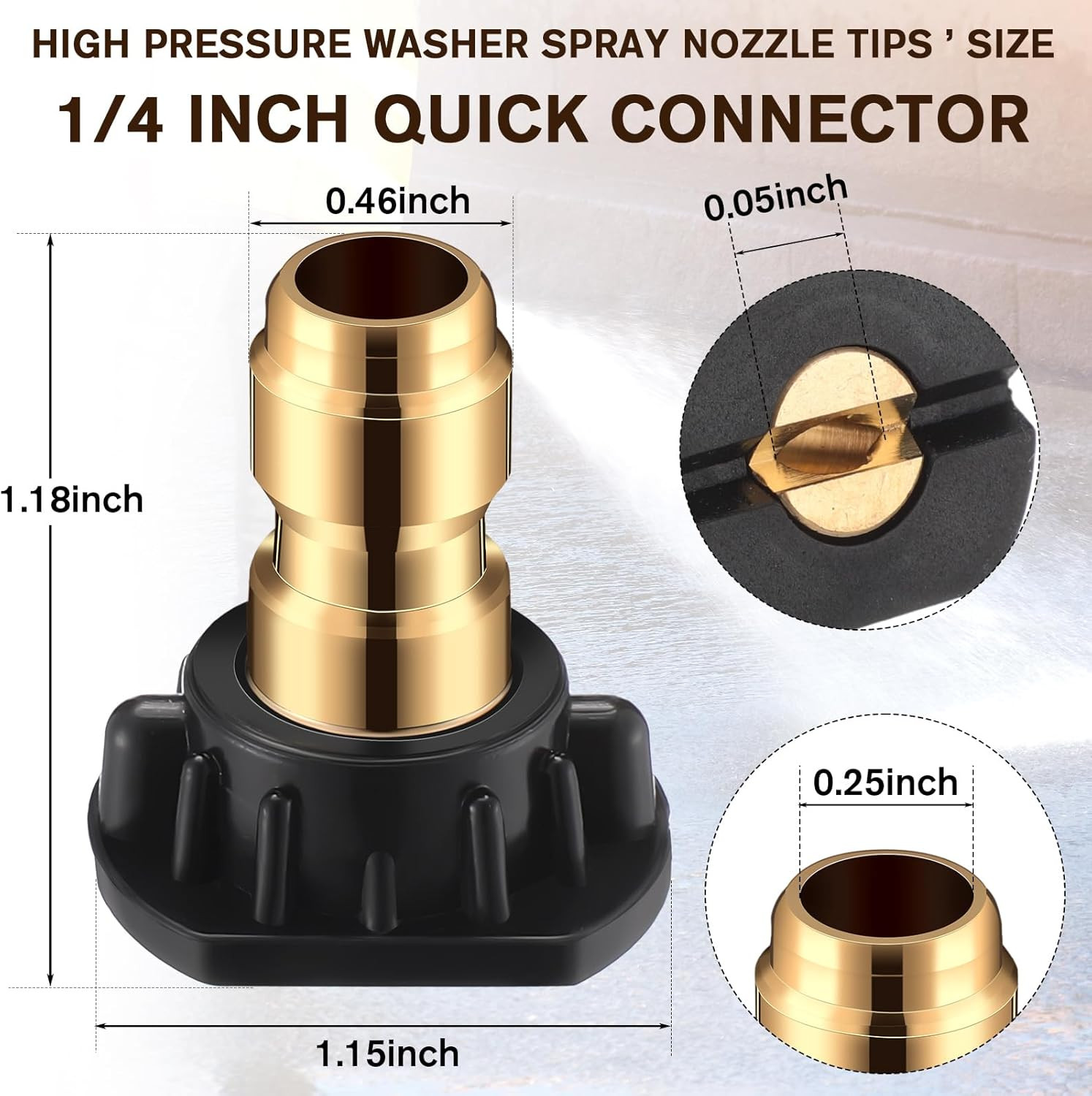 1/4 Inch Pressure Washer Nozzle Tips Quick Connector 2.5 Gpm 4000 Psi Power Wash gallery