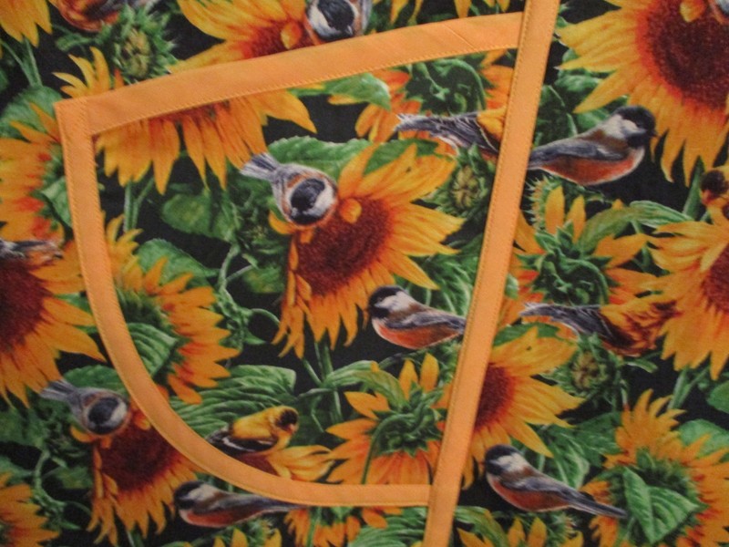 HANDMADE BIB APRON SUNFLOWERS gallery