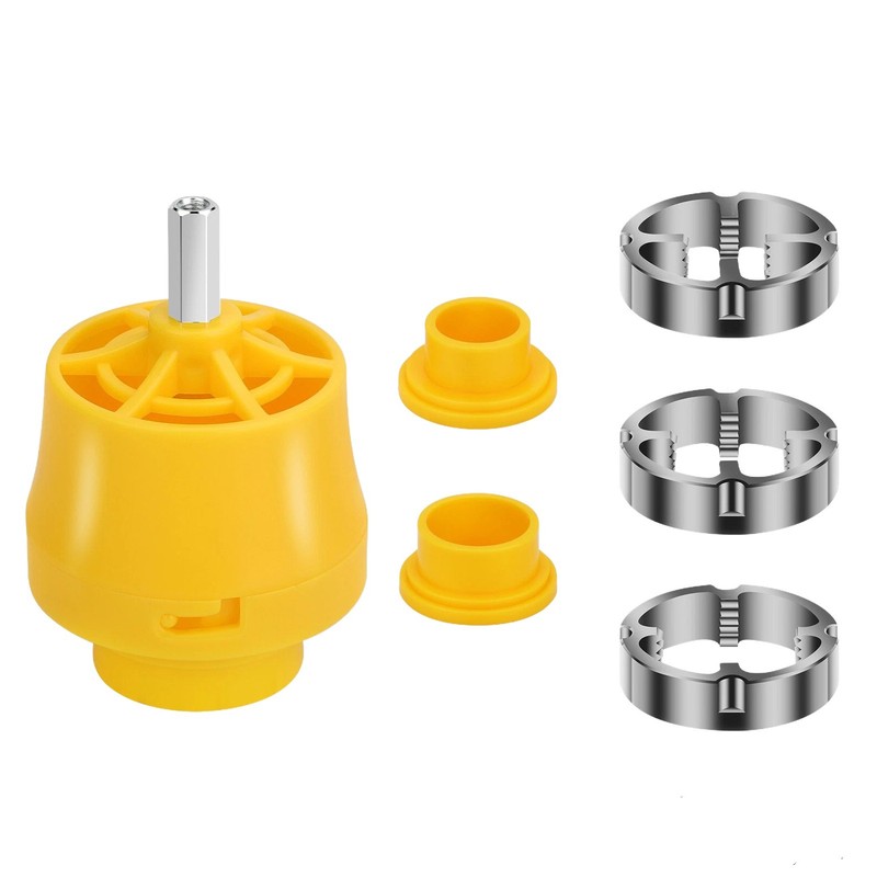 High Quality PVC Thread Maker Tool Pipe Threader with 3 Dies for Electric Drill gallery