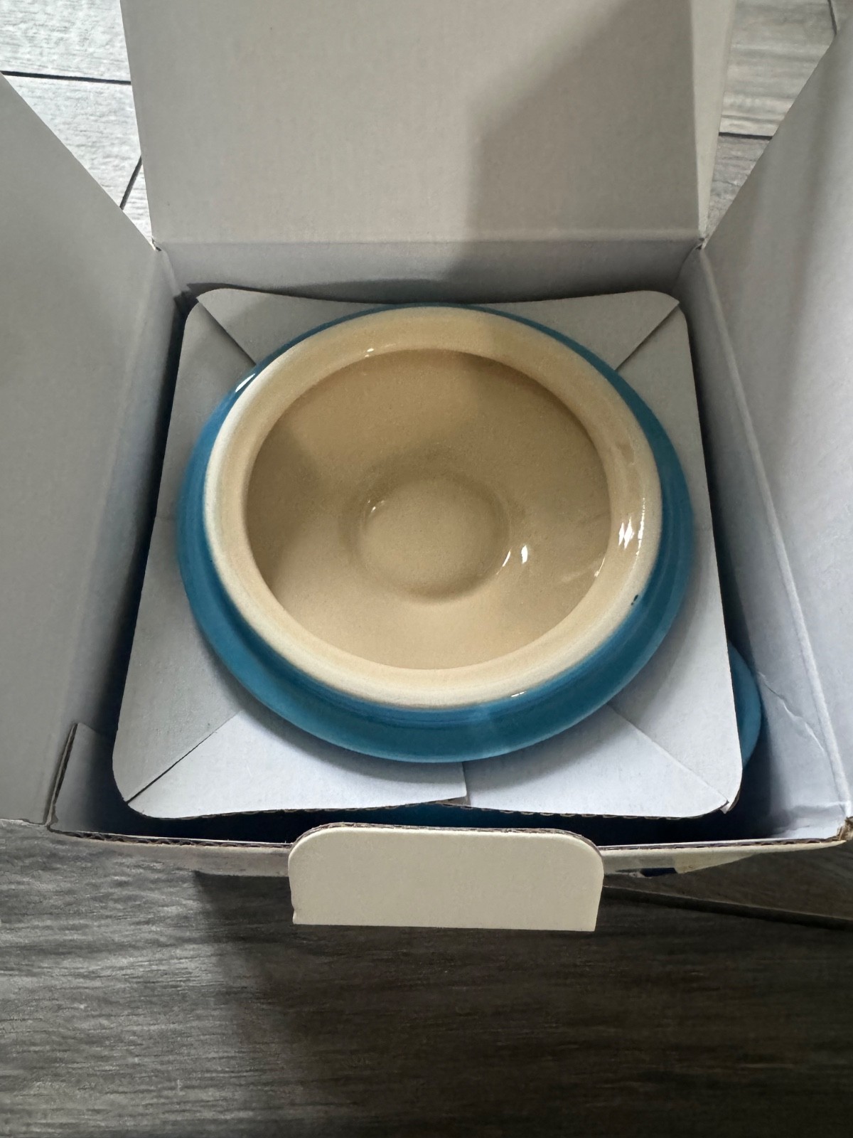 LE CREUSET BLUEBERRY MINI COCOTTE WITH LID, AZURE BLUE, NIB, 480 ML/16 OZ gallery