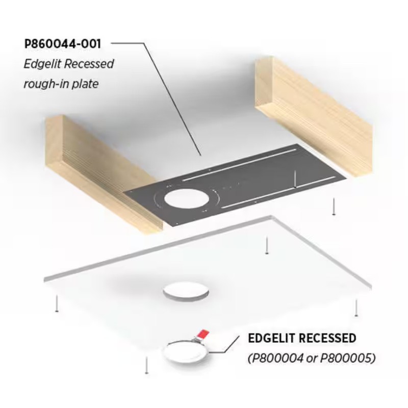 *3 PACK* Progress Lighting 7 inch 3000K White Integrated LED Recessed Trim gallery