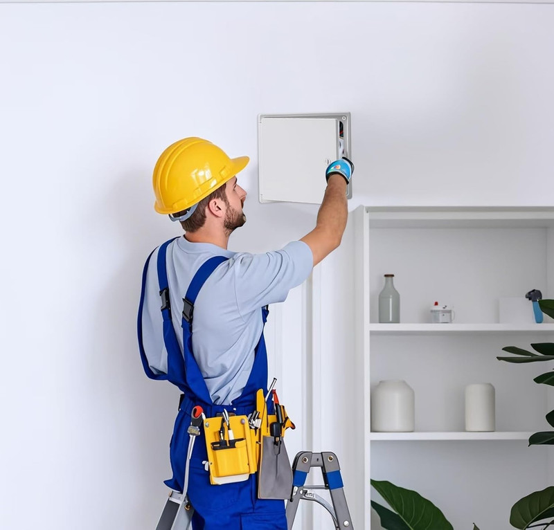 Access Panel 8X8 with Door (Max Service Opening 6.5X6.5) Plastic White (Medium 8 gallery