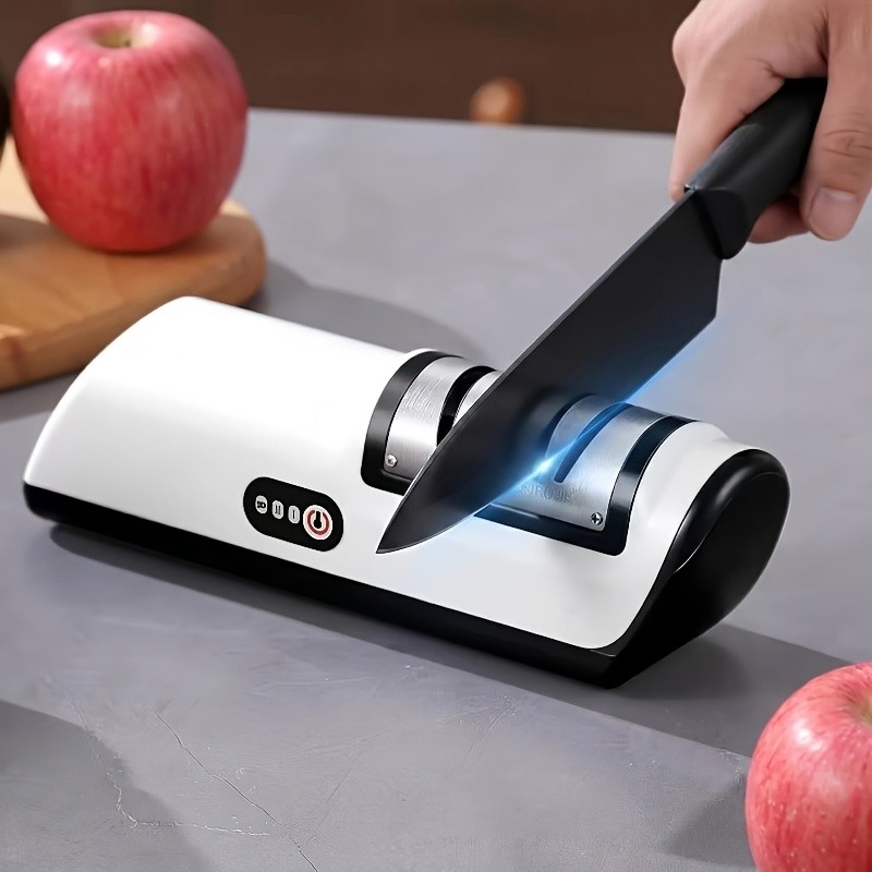 Professional USB Rechargeable Electric Knife Sharpener Kitchen Chef Tool gallery