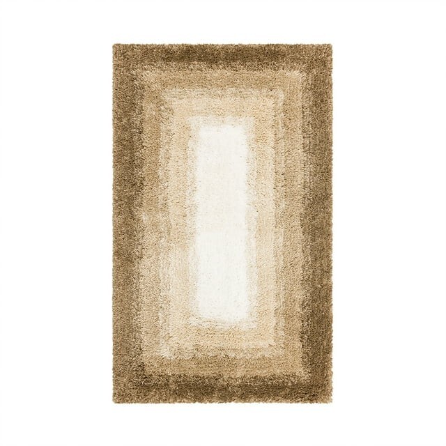 Mohawk Home - Gradient Bath Rug/Mat- Ombre Border Barley - 1' 8" X 2' 10" gallery