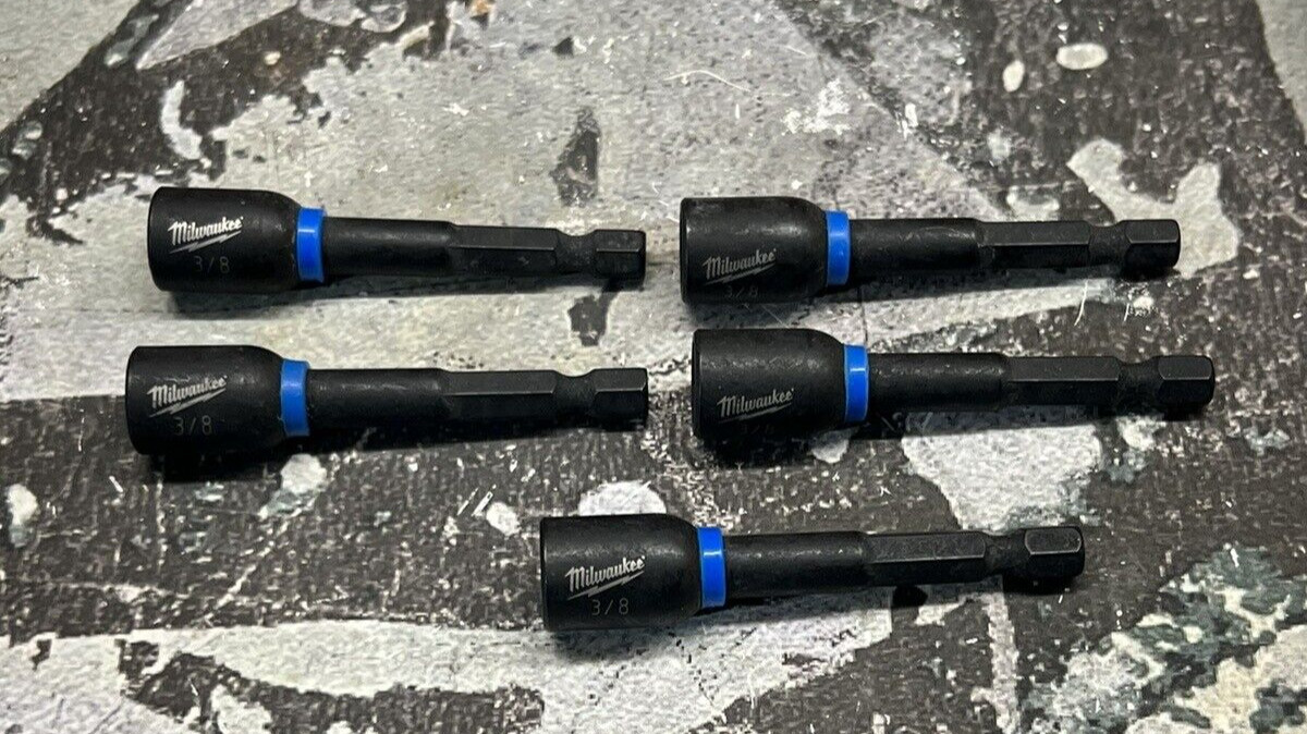 5 PACK MILWAUKEE 49-66-4535 MAGNETIC IMPACT NUT DRIVER 3/8 gallery
