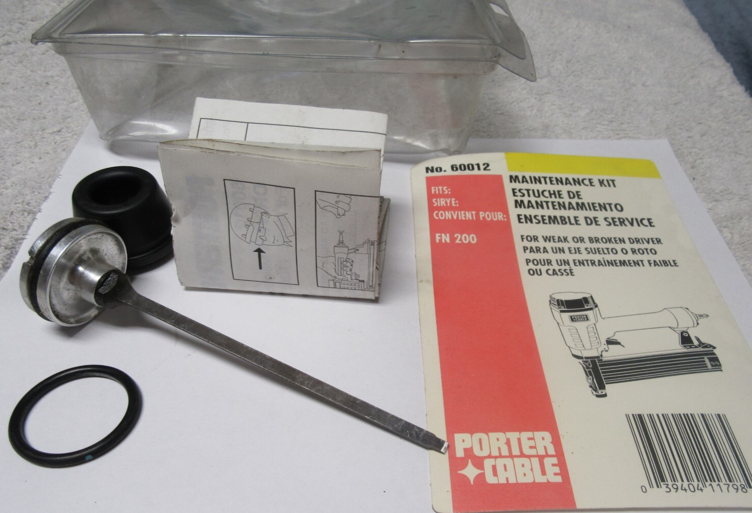 Porter Cable 60012 Driver Kit For FN200 Nailer -*Missing 1 Gasket* New Old Stock gallery