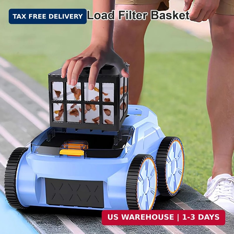 Robotic Pool Vacuum, Pool Cleaner for Inground Pools, Smart Navigation, Floor/Wa gallery