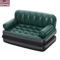 Multi-Max 5-in-1 Inflatable Air Couch Double Sofa Lounge Recliner Bed Portable