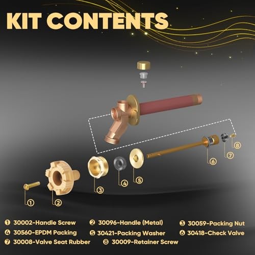 Outdoor Spigot Replacement - Prevent Water Leakage & Restore RK-14MH Repair Kit gallery