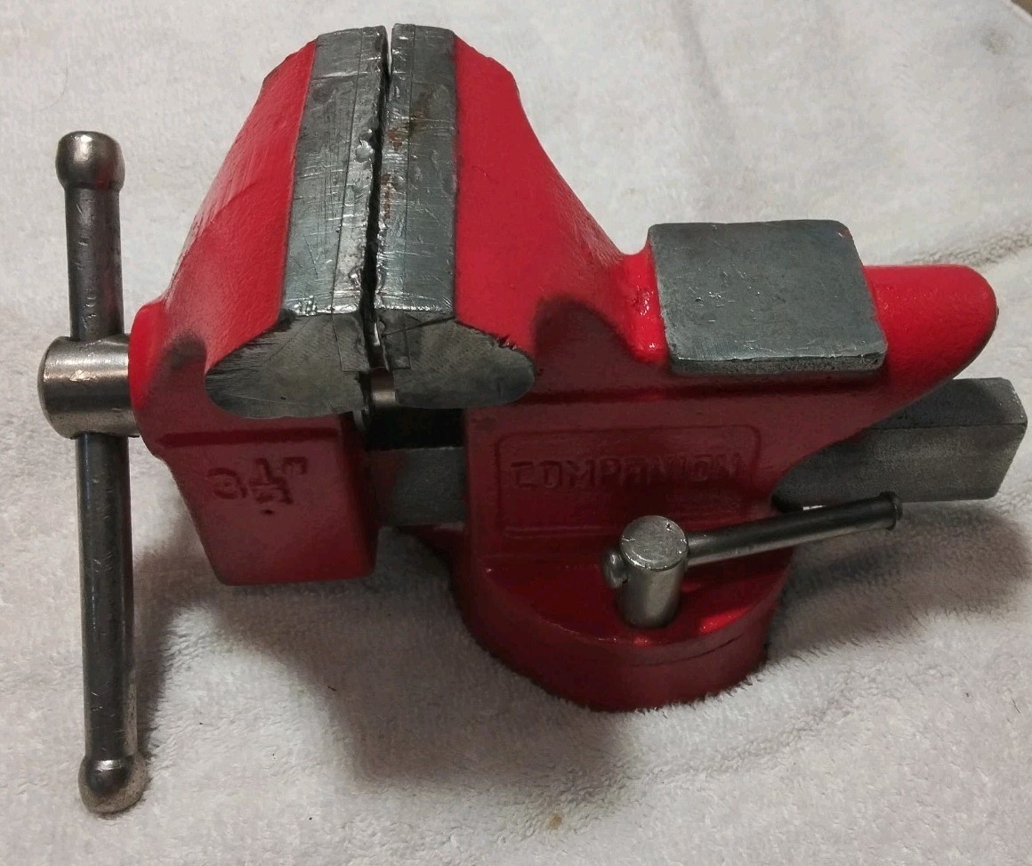 Companion 3 1/2" 10lb. Swivel Base Bench Vise Vice Japan workshop mechanics tool gallery