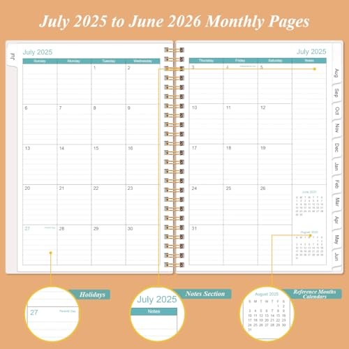 2025-2026 Appointment Book & Planner - A5 Daily Hourly 6.4" x 8.5" Rose-Flower gallery