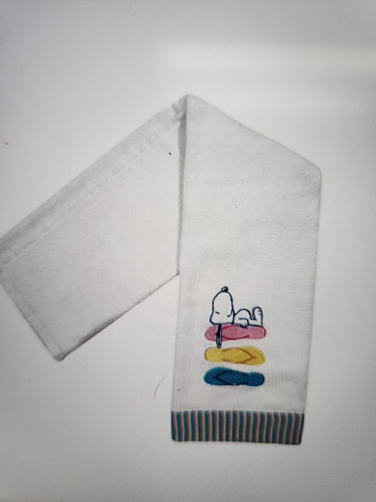 Peanuts Snoopy Flip Flop White Hand Towel gallery
