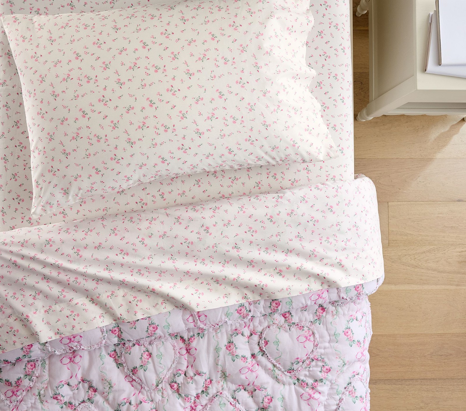 Pottery Barn Kids LoveShackFancy Prairie Floral Organic Cotton Sheet Set gallery