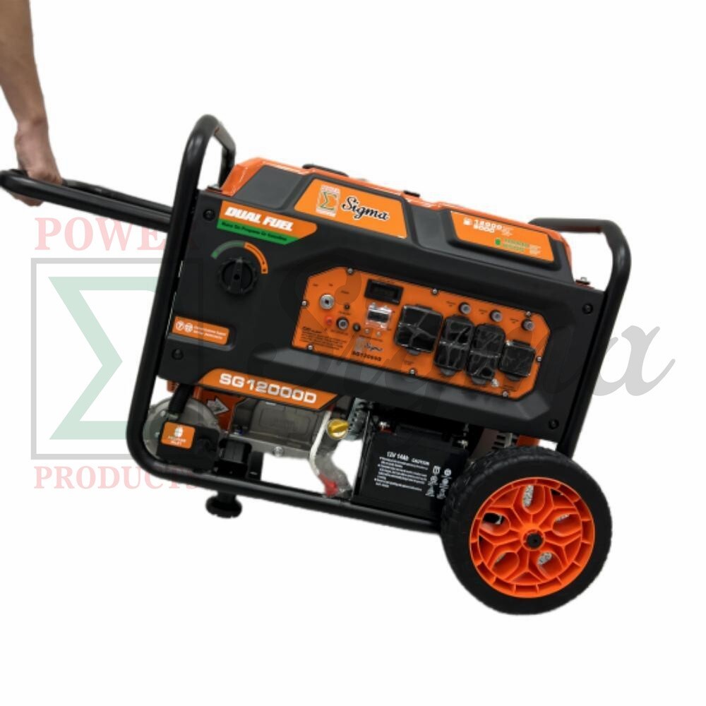 Sigma 12000 Watts Dual Fuel Electric Start Gas Generator with CO Alert gallery