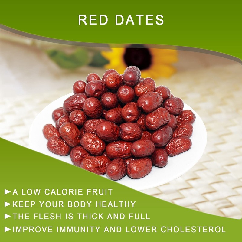 Dried Dates, High Nutrition, Red Dates, Packaged In USA, 2 LB DABC OAK LAND gallery