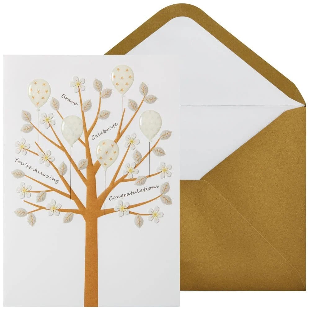Niquea.D Quilling Cards - Congrats Tree With Words Card - NC-0005 gallery