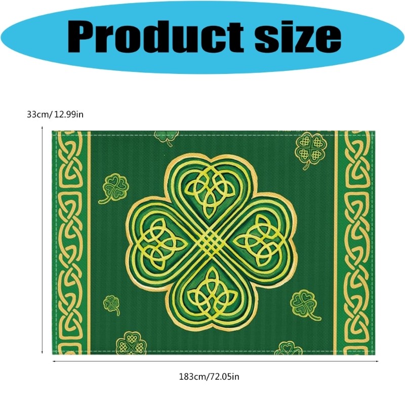High Quality Fabric Table Runner For Irish Themed Parties gallery