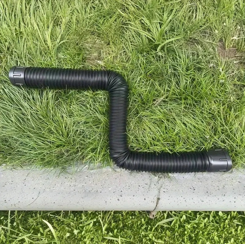 1pc Plastic Flexible Rain Gutter Downspout Extension 59in Drain Extender - NEW gallery