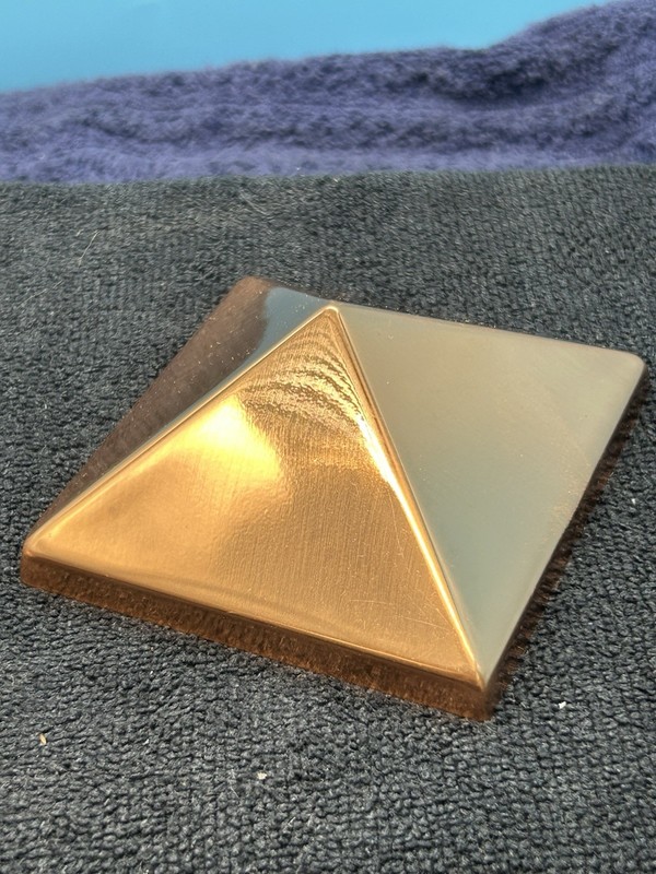 4 Pcs Copper 4" x 4" POST CAPS PostPoint, "Decorative post top Protector", NEW gallery