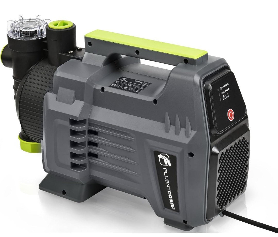 FLUENTPOWER Shallow Well/Deep Garden Pump, 1.5HP 1300GPH Portable Water Booster gallery